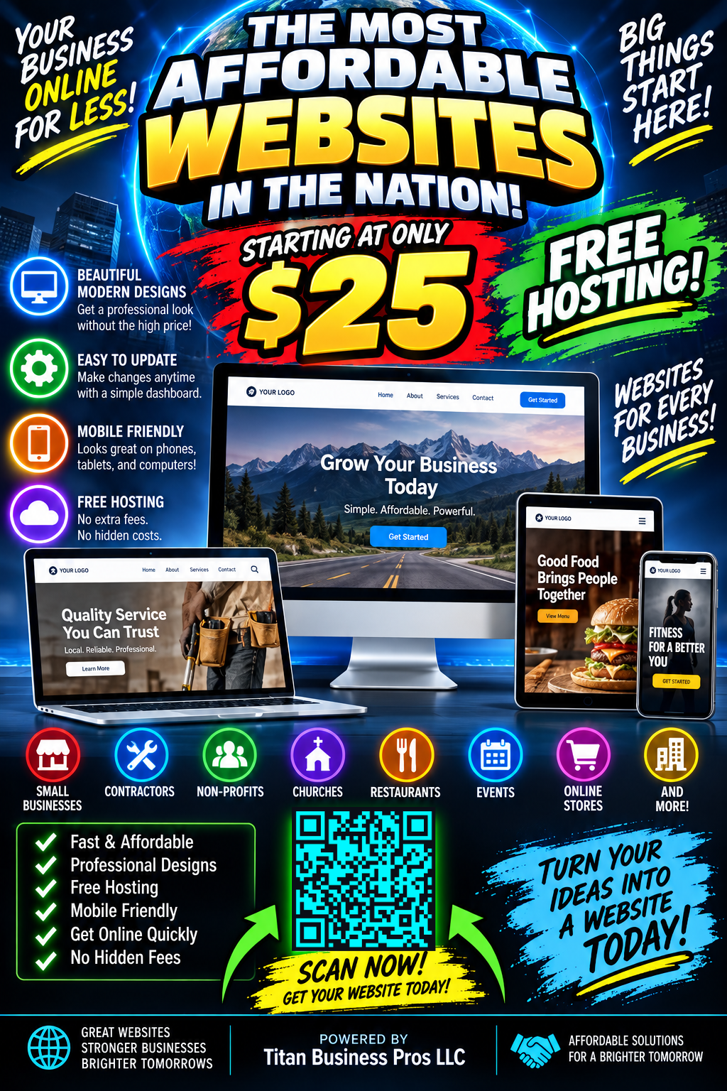 Affordable Websites flyer