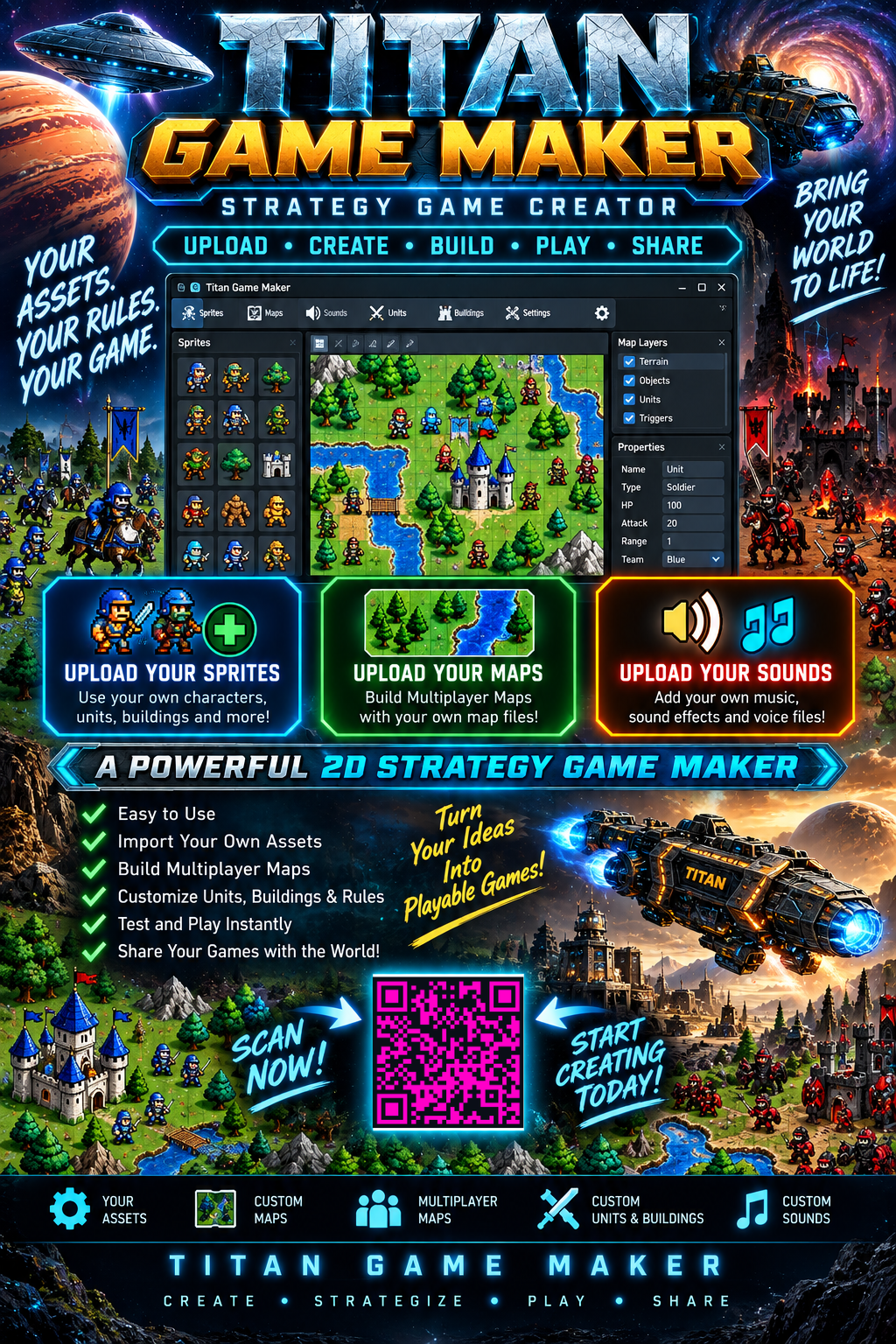 Titan Game Maker flyer