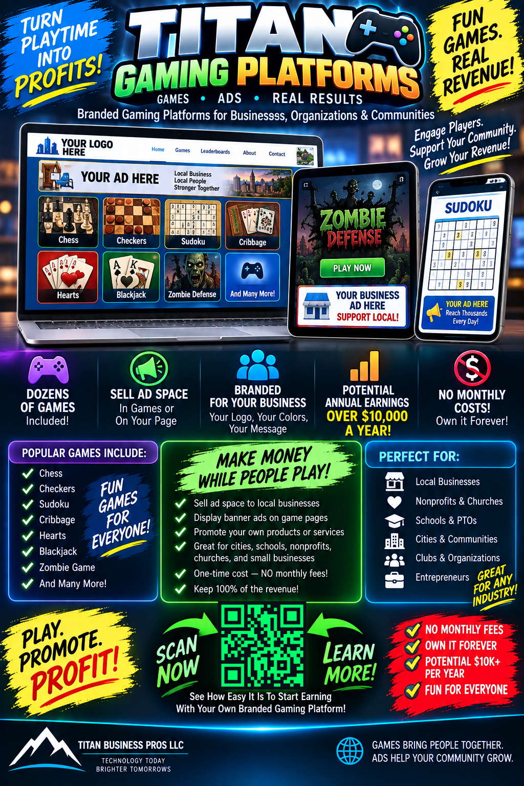 Titan Gaming Platforms flyer